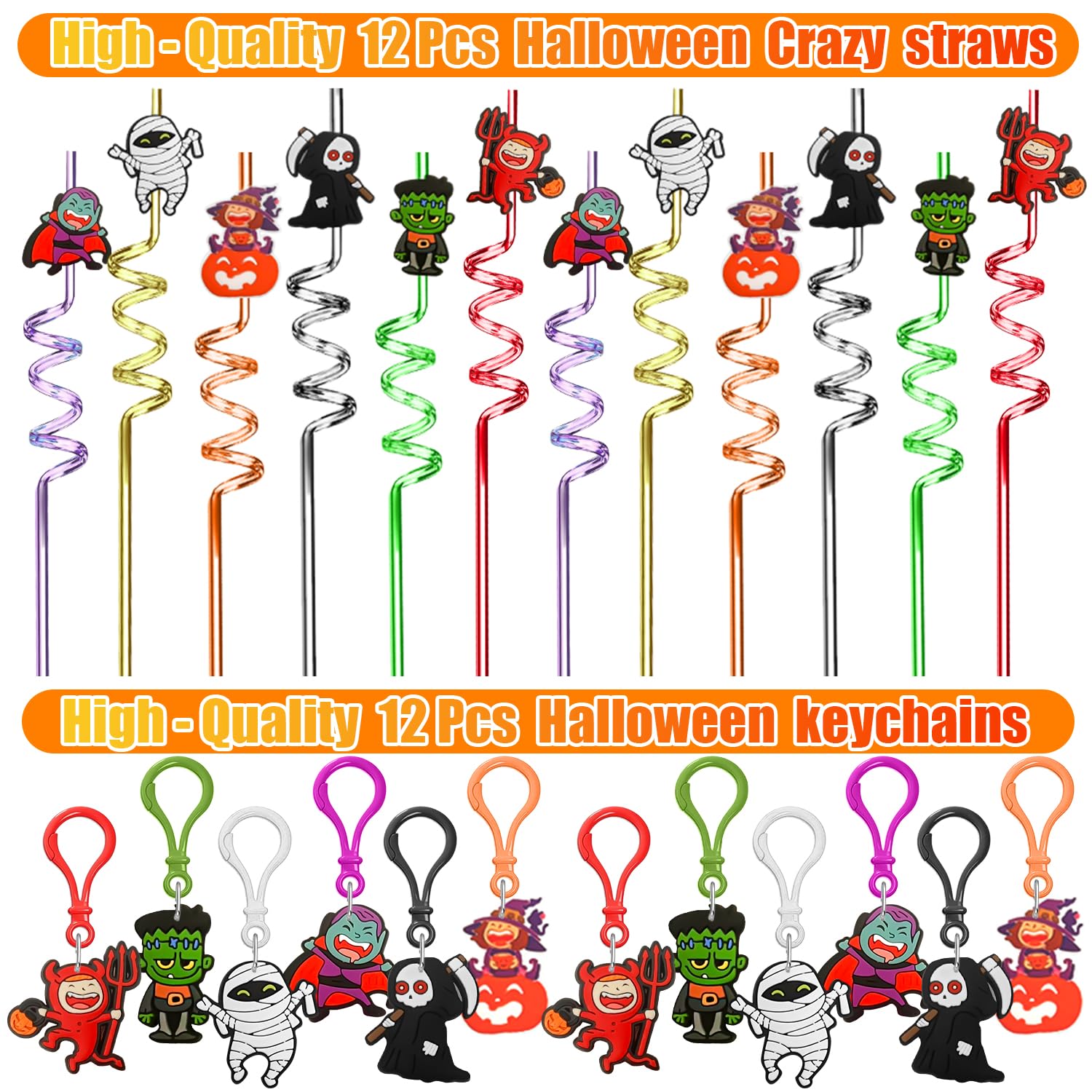 ONBKYGF 453PCS Halloween Party Favors Supplies Decorations, Halloween Treat or Trick Goodie Bags Pinata Fillers Stuffers Halloween Classroom Prizes Gifts for Kids