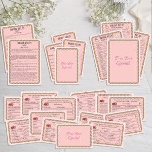 Fun Bridal Shower Feud Game Cards, Bridal Shower Trivia Quiz, Engagement Party Games, Wedding Shower Decorations, Bridal Shower Favors(hlsc01)