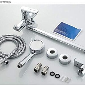 Bathtub Faucet Brass Chrome Wall Mounted Bathtub Shower Mixer Tap Hot And Cold Water Faucet Bath Bathtub Faucets