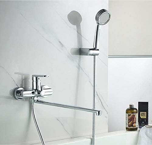 Bathtub Faucet Brass Chrome Wall Mounted Bathtub Shower Mixer Tap Hot And Cold Water Faucet Bath Bathtub Faucets