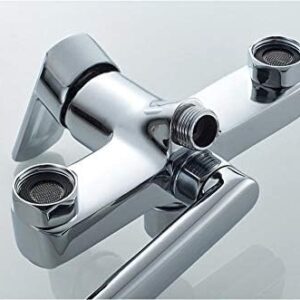 Bathtub Faucet Brass Chrome Wall Mounted Bathtub Shower Mixer Tap Hot And Cold Water Faucet Bath Bathtub Faucets