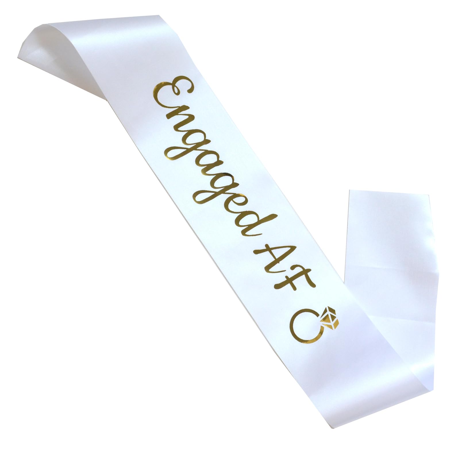 Jozlynn Engaged AF Sash, Couple Wedding Party, Bridal Shower, Bachelorette, Engagement Party Accessory, Engagement Gift for Women, Bride, Groom-to-Be (1)