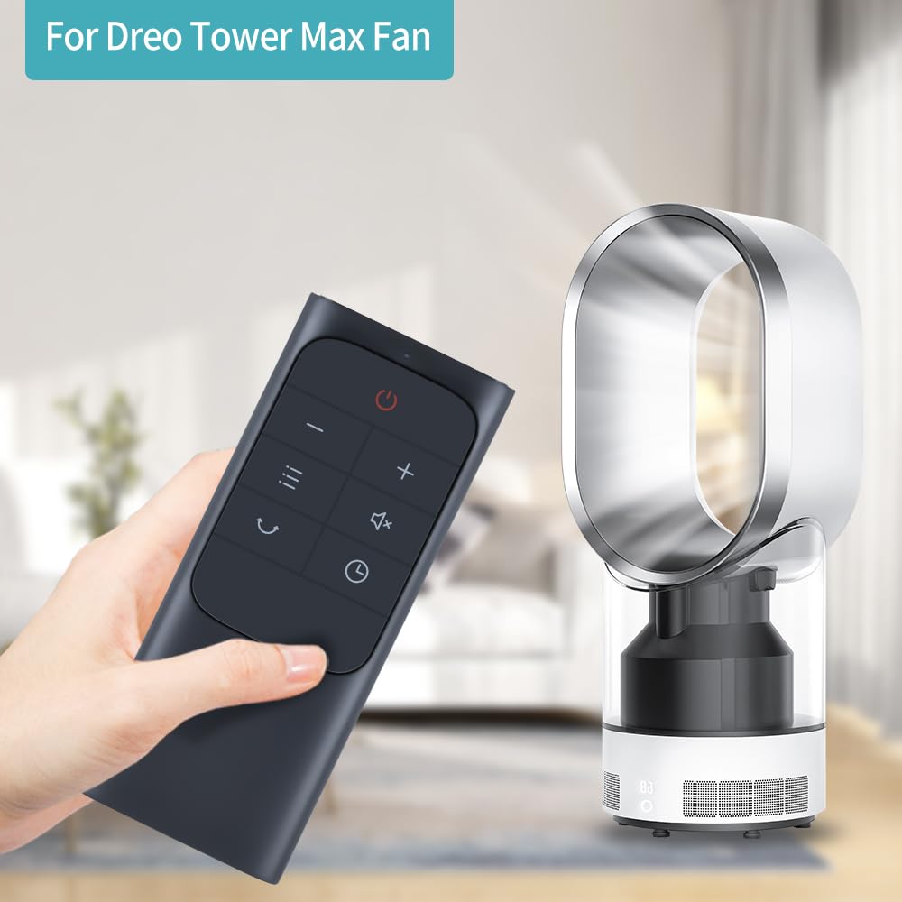 New Replacement Fan Remote Control for Dreo Tower Fan (Black