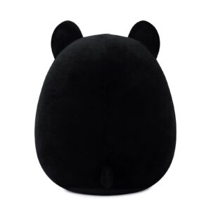 Eukynlre Black Cat Plush Pillows, Black Cat Stuffed Animals, Cute Cat Plushie Toy, Soft Black Cat Pillow Plush, Present for Kids Boys Girls Christmas Birthday (11.5 inches, Black Cat)