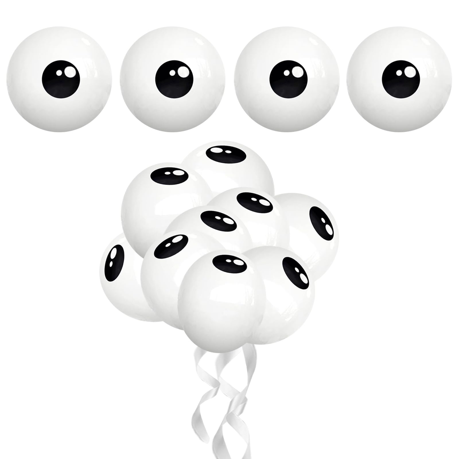 50PCS Eyeball Balloons - Latex Eye Balloons Halloween Decorations Garland Supplies for Birthday Baby Shower Party