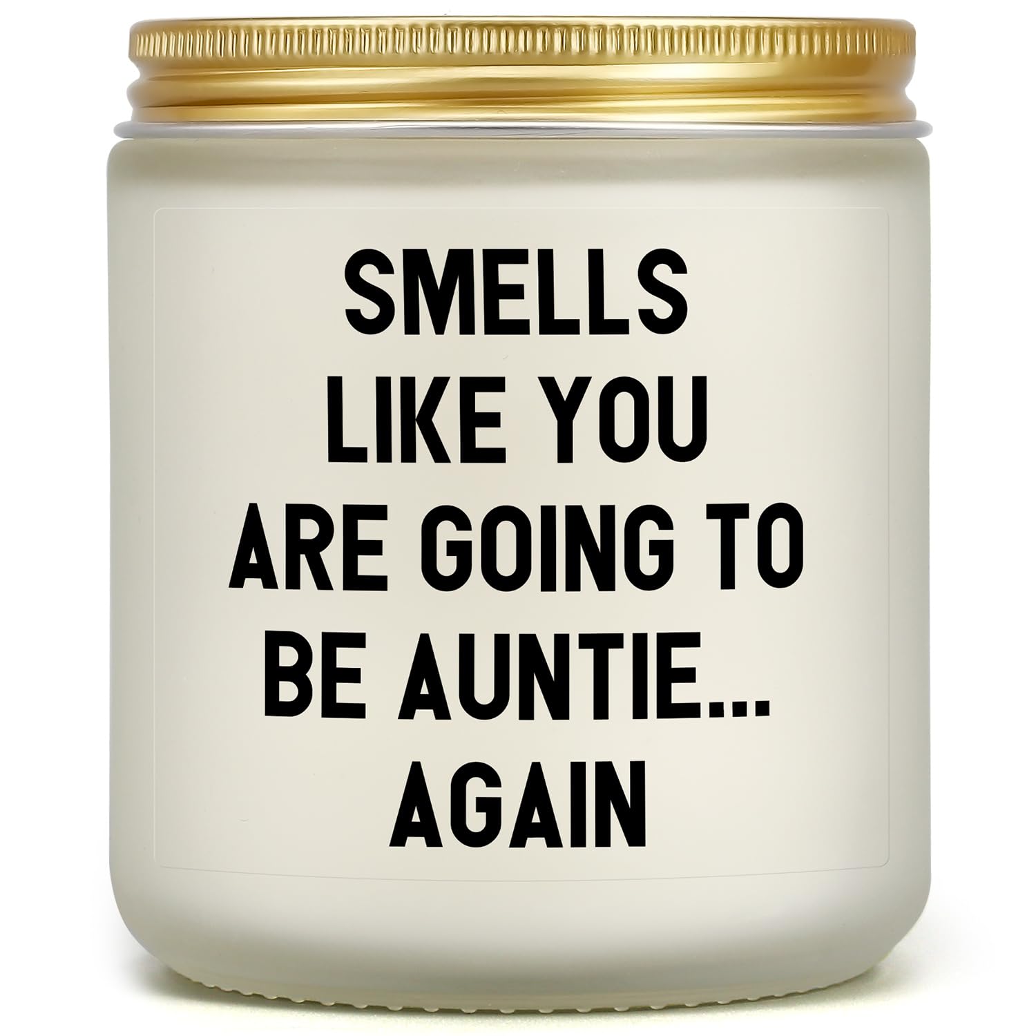 Pregnancy Announcement for Aunt, Funny Baby Reveal Present for Aunt Again Aunt to Be, Second Time Auntie Gift Ideas, Surprise Announcements for Great Sister Friend Bestie, Lavender Scented Candle