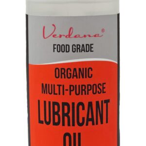 Verdana Organic Multipurpose Lubricant Oil – Food Grade Kosher, Non-GMO – NSF H1 – Light Machine Oil and Rust Corrosion Preventor Inhibitor – Household Industrial – Petroleum Free – 8 Fl Oz