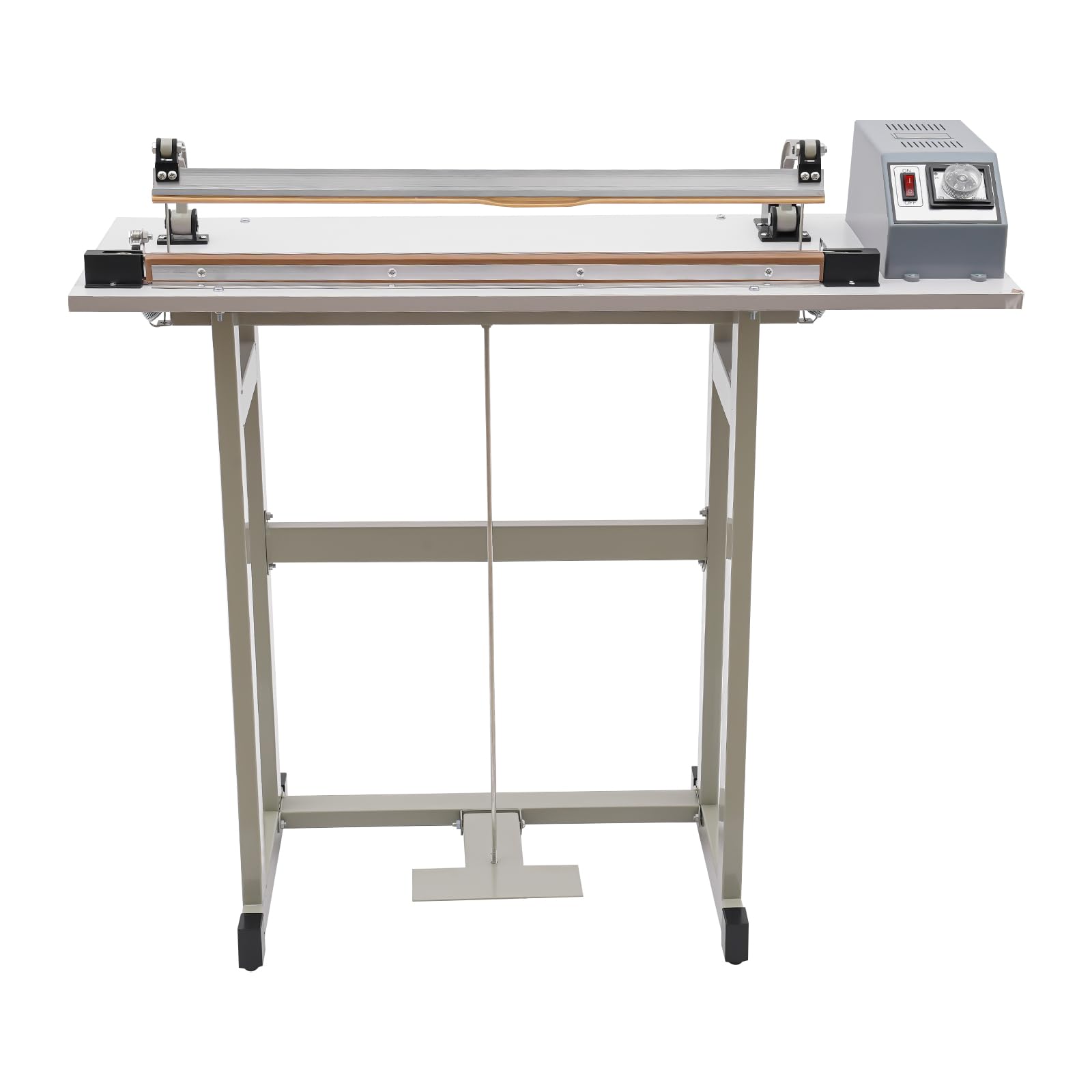 22.83" Foot Pedal Impulse Sealer heat sealing machine,Plastic Bag sealer AC220V,Foot-pedal Sealer 0.6mm Sealing Width