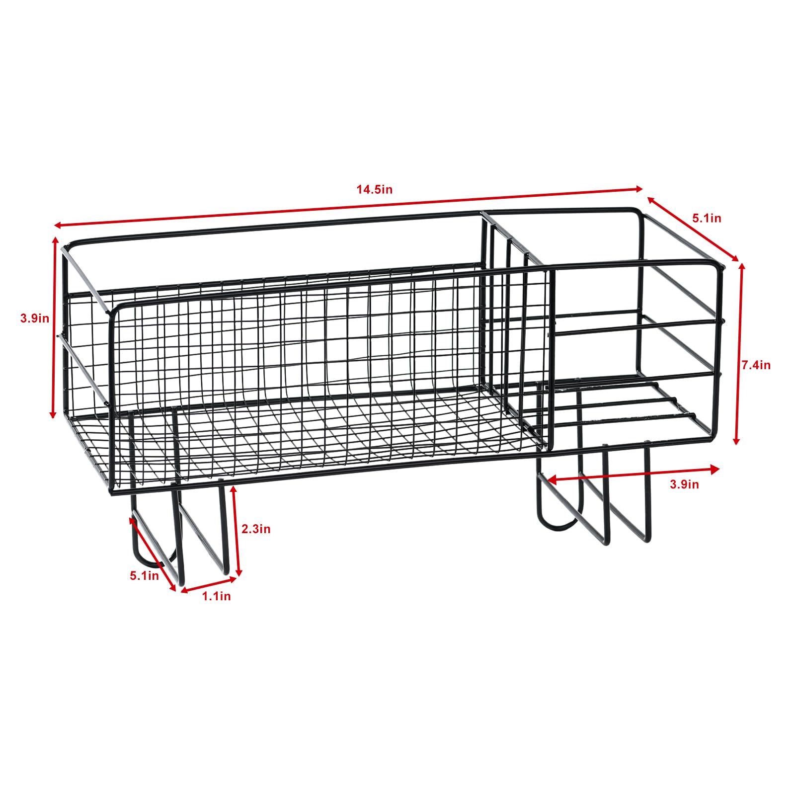 Toilet Shelf in Toilet Storage Without Drilling Or Screws, Easy Installation of Bathroom Organizer and Storage, 1 Level Bathroom Organizer. (Black monolayer)