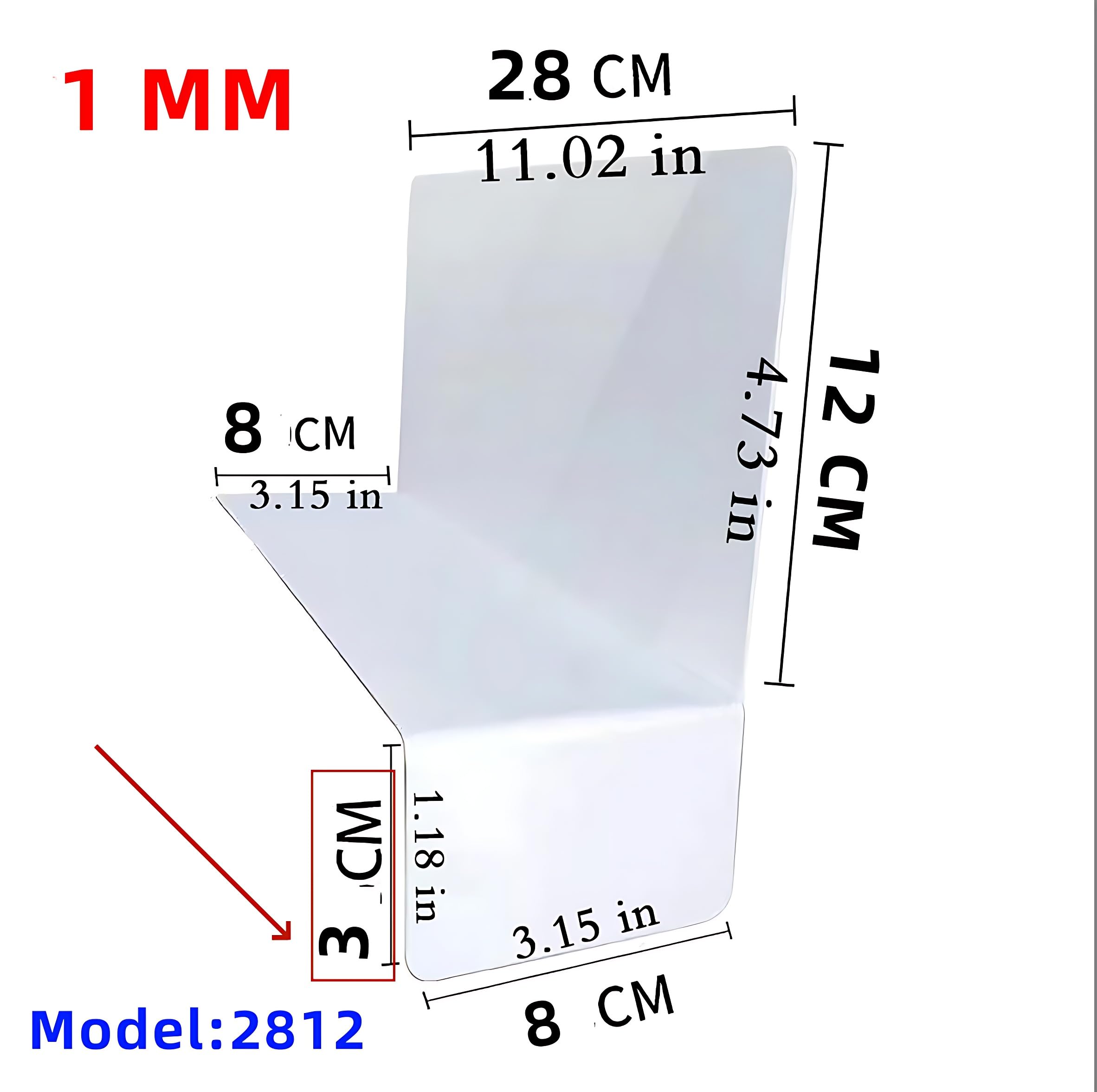 WeixiWeixi 20 Pcs 28 * 12CM 1MM Shelf divider for Library labels, bookshelf labels, book number prompts, bookshelf separation classification, White