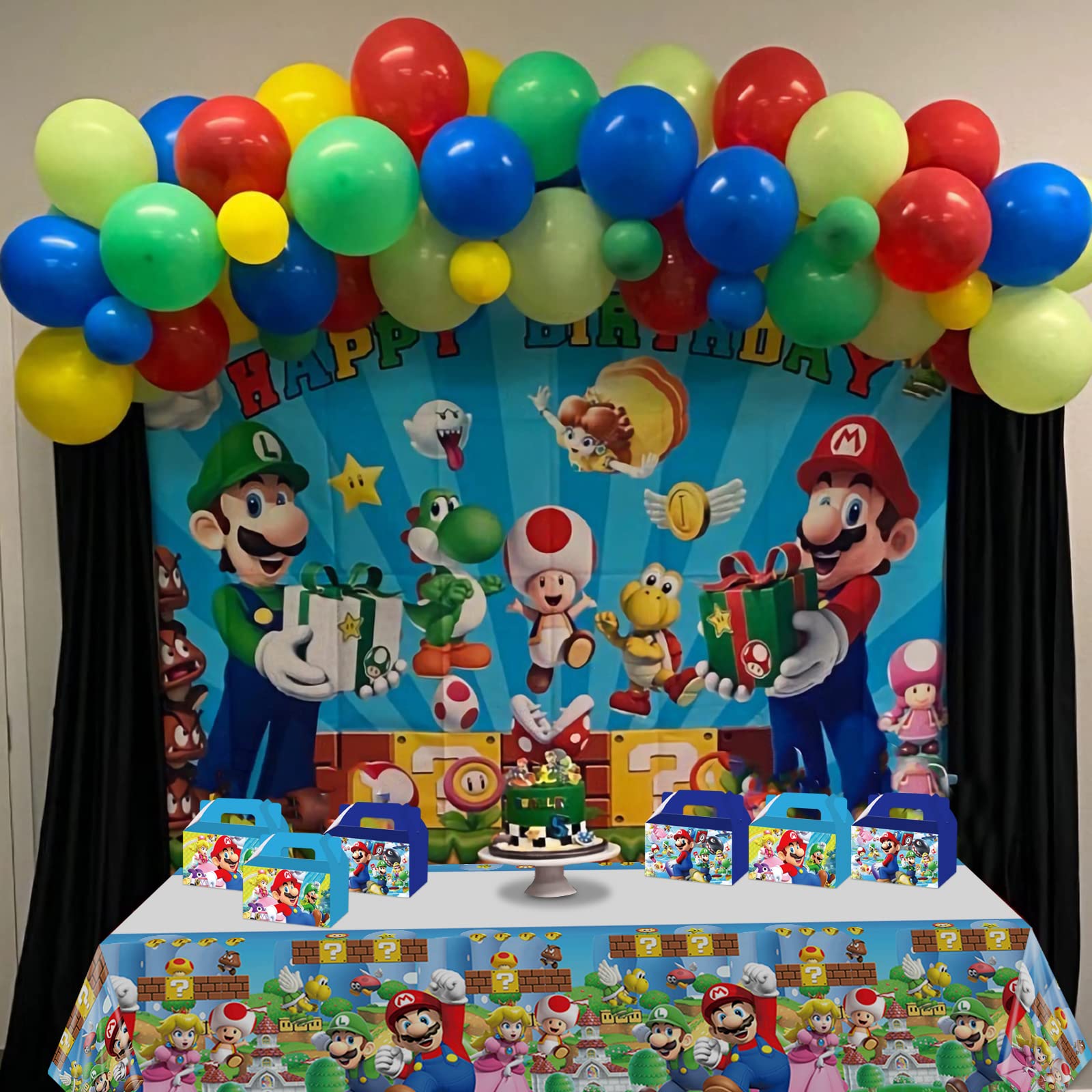 4 PCS Birthday Party Tablecloth 42.5 x 70.8 inch, Brother Party Tablecloth for Birthday Party Supplies Decorations