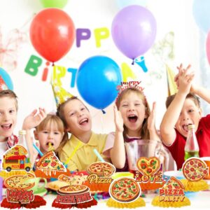 9PCS Pizza Centerpieces for Tables - Pizza Party Decorations Pizza Table Decorations Pizza Theme Party Supplies for Birthday Baby Shower Pizza Party Game Pizza Party Favors