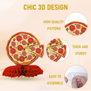 9PCS Pizza Centerpieces for Tables - Pizza Party Decorations Pizza Table Decorations Pizza Theme Party Supplies for Birthday Baby Shower Pizza Party Game Pizza Party Favors