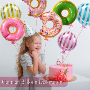 opasyo Donut Balloons &candy Balloons Set,8pcs Large Mylar Doughnut Balloons for Birthday Party Grow up Party Wedding Decoration Baby Shower,Donut Decorations Balloon