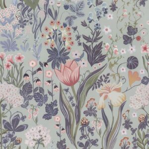 toduso peel and stick wallpaper vintage wallpaper gray purple wallpaper floral contact paper removable wallpaper 17.3"x78.7" leaf flower self adhesive wallpaper for bedroom drawer decor