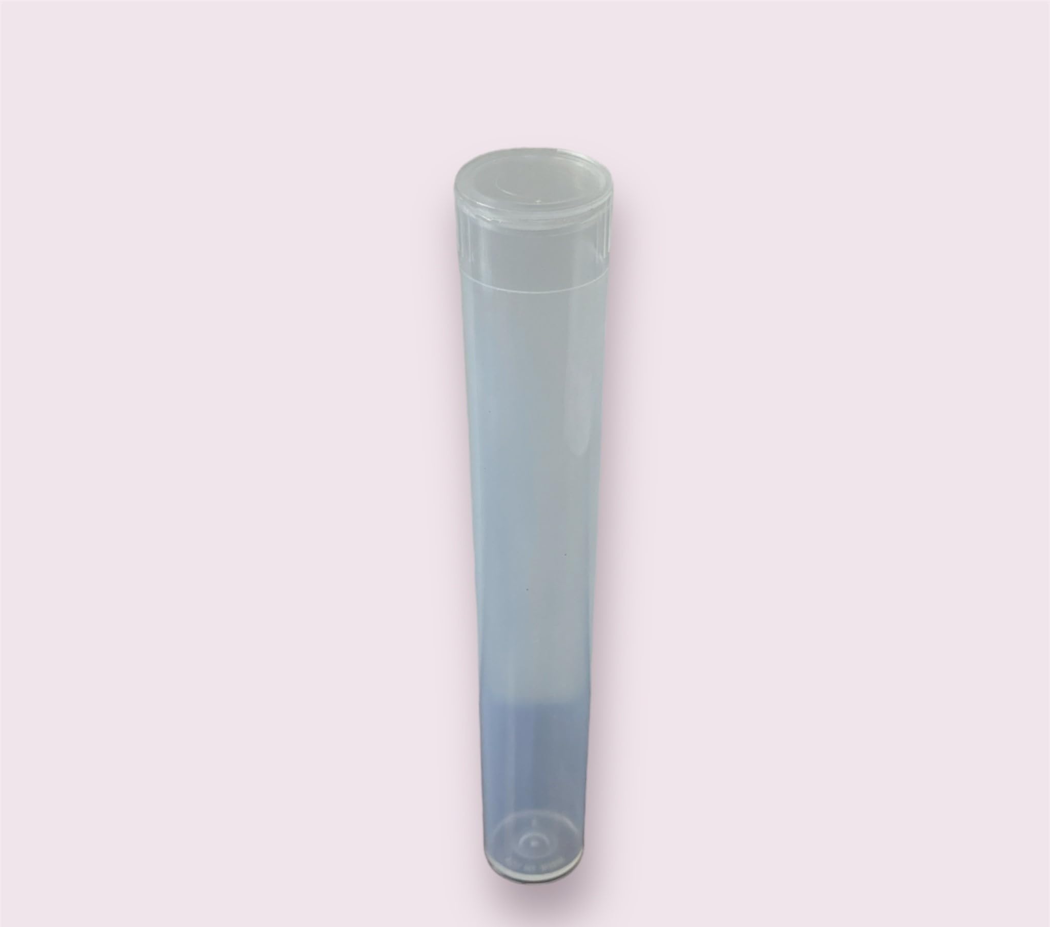 100 Clear 116mm Open Cap Pop Top Tubes, Airtight Plastic Medical Grade Prescription Bottles, USA Made, BPA Free, Biocompatible