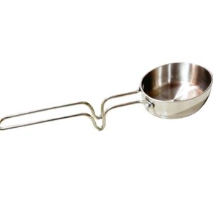 Satre Online and Marketing Stainless Steel Triply Flat Tadka Pan, Vagariya, Fry Pan, Steel Flat Tadka Pan, Size No. 7