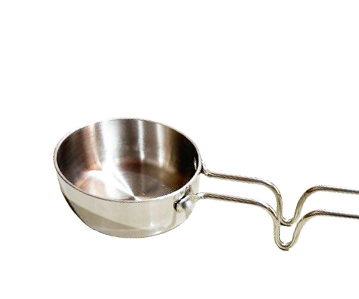 Satre Online and Marketing Stainless Steel Triply Flat Tadka Pan, Vagariya, Fry Pan, Steel Flat Tadka Pan, Size No. 7