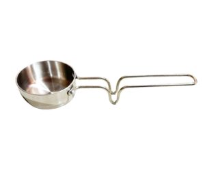 satre online and marketing stainless steel triply flat tadka pan, vagariya, fry pan, steel flat tadka pan, size no. 7