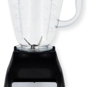 Generic 2195809 Classic 3-Speed Blender, Black; 3 Manual Speeds; 6-cup Blending Jar with Pre-marked Measuremet Lines; 700W High-torque Motor; Diswasher-safe; All-Metal Drive, medium