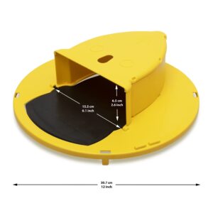 EZCOL Bucket Lid Mouse Trap - Flip N Slide, Auto Reset, Multi Catch, Reusable - Indoor Outdoor Humane or Lethal Rat Trap for 5 Gallon Buckets