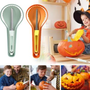 3-in-1 Nesting Pumpkin Tool Set,Halloween Pumpkin Carving Tools,Portable Multifunctional Pumpkin Cutting Supplies,Halloween Professional Pumpkin Carving Kit for for Halloween Door Decorations