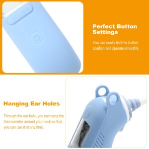 Beautyflier Silicone Protective Cover Case Compatible with Braun IRT6520/IRT6525 Thermometer, Protective Case for Braun ThermoScan 7 IRT6520, Digital Ear Thermometer Silicone Sleeve, Light Blue