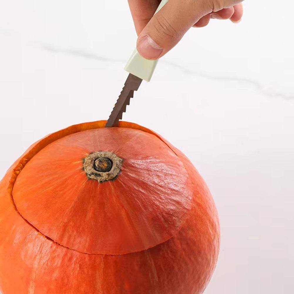 3-in-1 Nesting Pumpkin Tool Set,Halloween Pumpkin Carving Tools,Portable Multifunctional Pumpkin Cutting Supplies,Halloween Professional Pumpkin Carving Kit for for Halloween Door Decorations