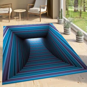 owingus design 3d optical illusion rug, colorful vortex trippy realistic area rugs for living room bedroom floor mats 3x5 4x6 5x8ft 09