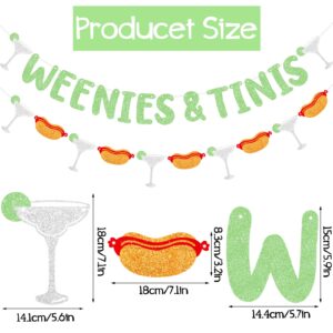 Generic Weenies & Tinis Banner, Martini Themed Party Decorations, Hot Dog Martini Bar Bachelorette Party Decorations, Margarita Birthday Decorations Supplies, Green