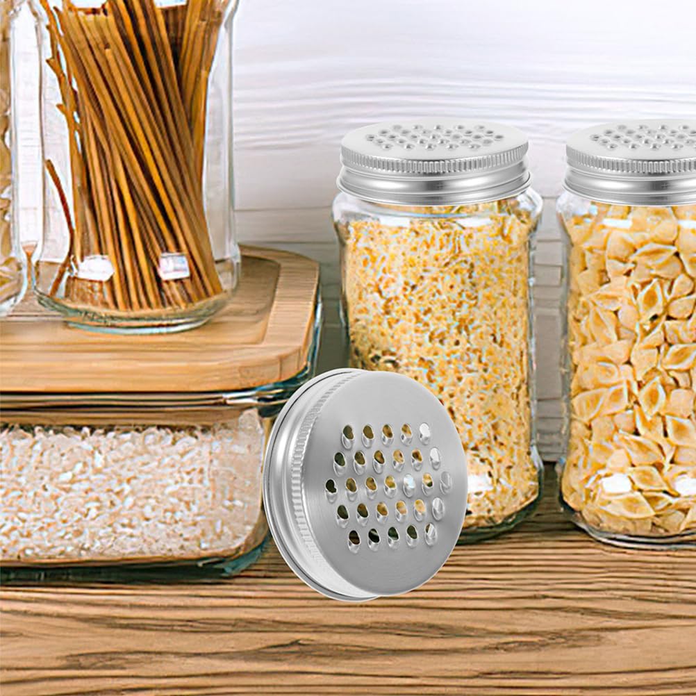 Mason Jar Grater Lid 2Pcs Mason Jar Lid Grater Set Mason Jar Cheese Grater Lid Mason Jar Shredder Lid Stainless Steel Grater Shredder Lid for Mason Jar Multipurpose Canning Lids