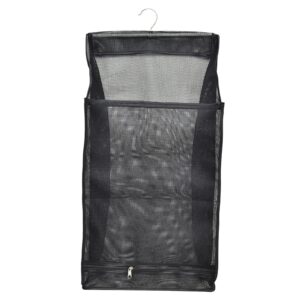 Hanging Mesh Laundry Bag, Hanging Foldable Clothes Hamper, Mesh Storage Bag Laundry Hamper, Foldable Hanging Clothes Storage Pocket, Portable Space Saver