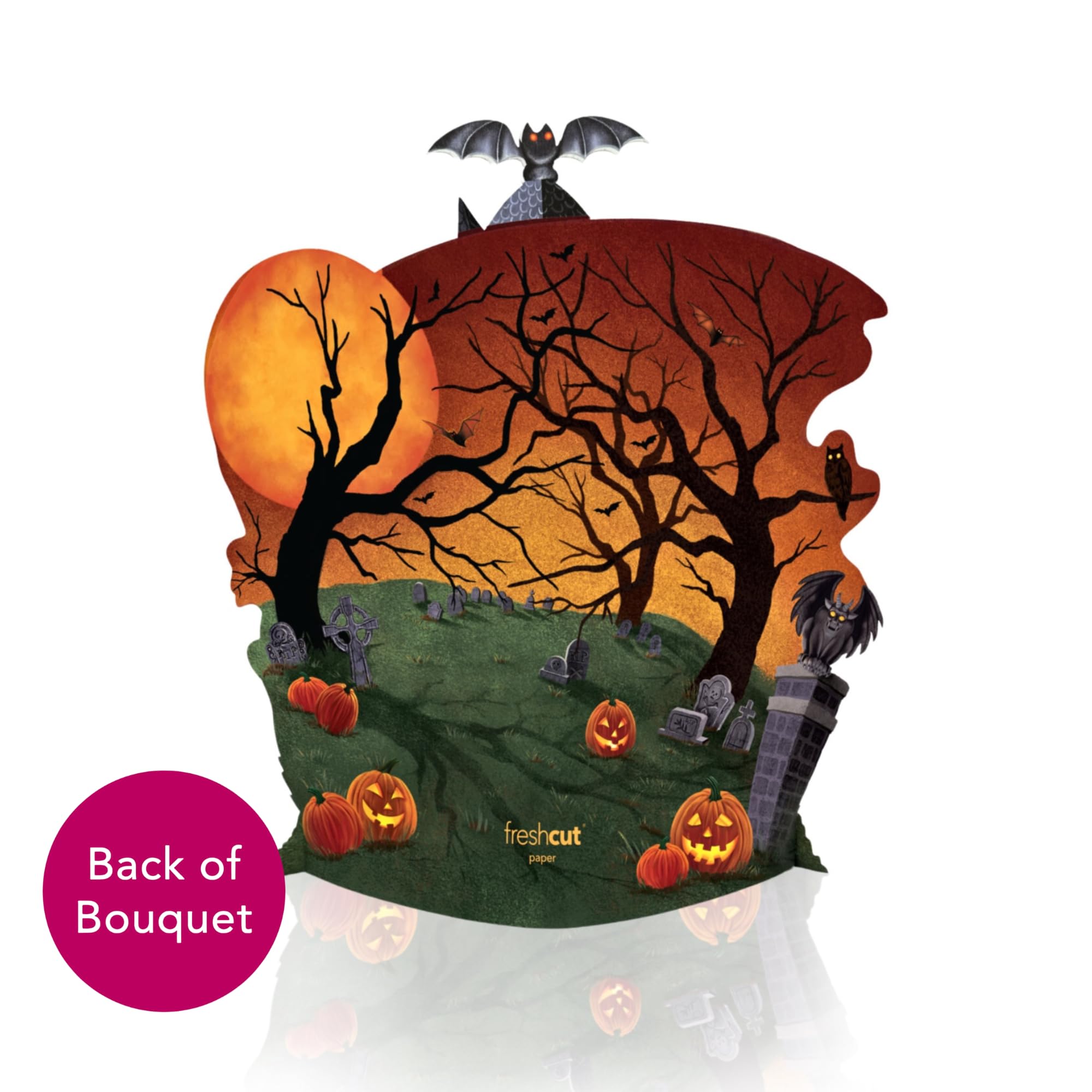 Freshcut Paper Pop Up Cards, 15 Inch Halloween Haunted House 3D Popup Greeting Cards, Halloween Gifts, Birthday Gift Cards, Note Card & Envelope, Haunted House