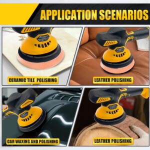 Car Buffer Polisher for Dewalt 20V Battery, Orbital Polisher with 6 Variable Speed, Power Polisher Replace DCM849B for Car Detailing/Polishing/Waxing(Battery Not Included)