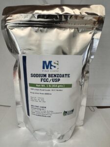 ms finechem sodium benzoate 100% purity food grade preservative additive - 1 lb