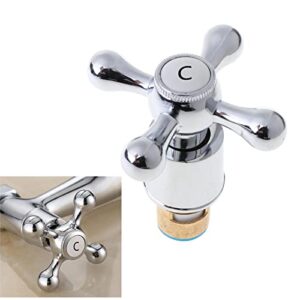 MinnowXY Bathroom Faucet for Cross Handle Faucet Trim for Bath Sink Faucet Handle for Kitchen Faucet Lavatory Tub Shower