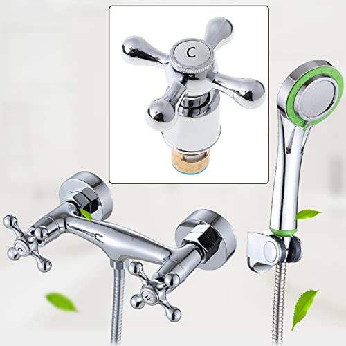 MinnowXY Bathroom Faucet for Cross Handle Faucet Trim for Bath Sink Faucet Handle for Kitchen Faucet Lavatory Tub Shower