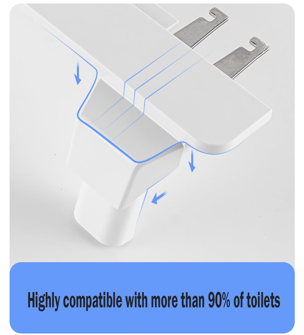 Bidet Attachment for Toilet with Pressure Controls Retractable Self Cleaning Cold Water Bidets Sprayer for Existing Toilets Non-Electric Bidet Seat Kit with Dual Spray Nozzles for Most Toilets Women