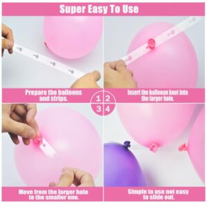 Decojoy Balloon Arch Kit Balloon Garland Decorating Garland Strip, 3 Tape Strips and 3 Glue Point Dots for Party、Wedding、Birthday, Baby Shower and DIY Decorations(Upgraded Version)