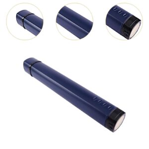 Nishiyuenyi Drawings Tube Document Storage Tube Telescopic Scrolls Carry Case Poster Storage Tube for Paintings, Drawings, Pictures, Blue