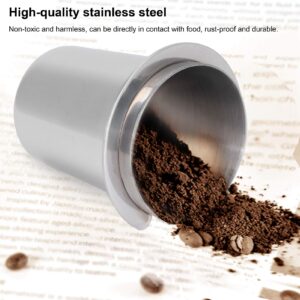 KooingTech 51mm Coffee Dosing Cup, Stainless Steel Coffee Bean Dosing Cup, Coffee Dosing Cup Suitable for Milk Tea Shop Coffee Shop Italian Coffee Machine