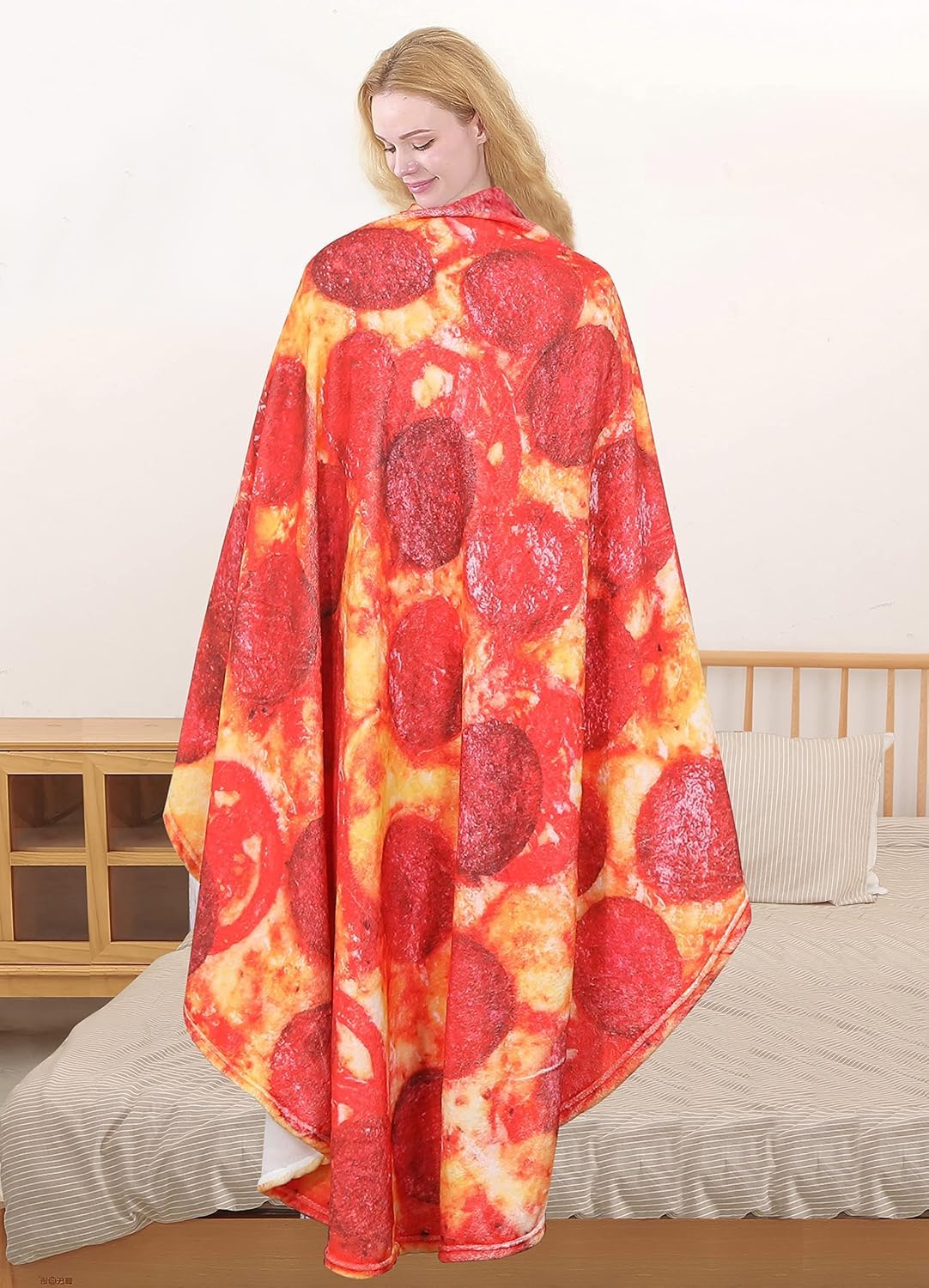 BENEDICT Pizza Blanket for Baby 36 inch Novelty Food Pizza Blanket Soft and Funny Flannel Blanket Suitable for Baby Gifts for Baby Shower Boy Girl