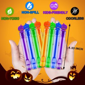 Halloween Mini Bubble Wands Toys Gifts Bulk 100 Pack, Halloween Birthday Party Favors Supplies Bucket Basket Goodie Bag Stuffer Fillers for Kids, Classroom School Bulk Treats Prizes for Students