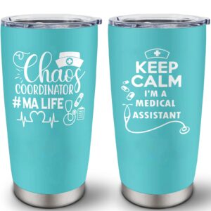 louasedh medical assistant gifts for women, medical assistant christmas gifts, gifts for medical assistants, ma appreciation gifts, best medical assistant gifts 20 oz tumbler