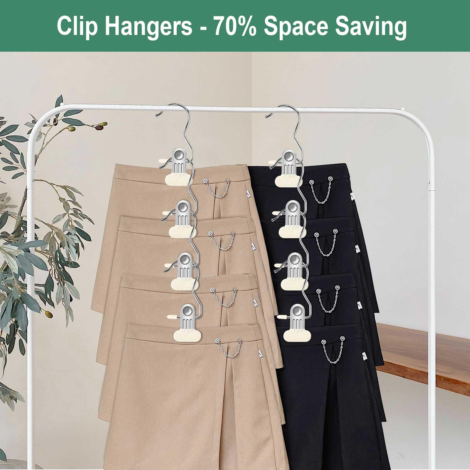 16 Pack Boot Hangers Clips,Hanging Clips Hook Clothes Pins for Laundry,Heavy Duty Clothespins Boot Hangers for Closet, Space Saving Portable Travel Clothespins Clip Hangers for Pants Hats Socks Gloves