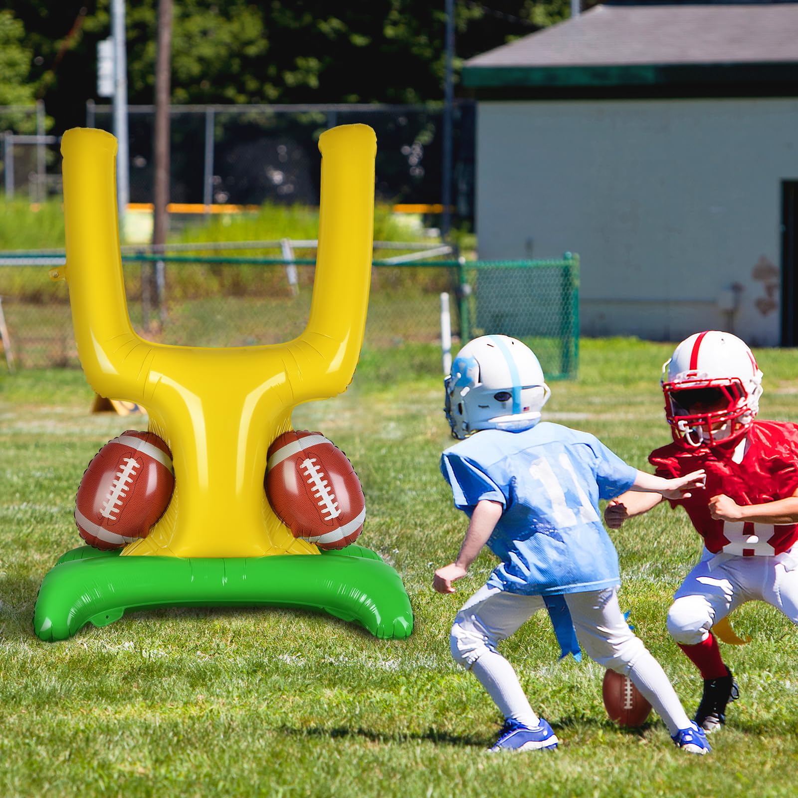 Football Party Supplies Kit - Goal Post Balloon Set for Football Birthday,Tailgate Celebrations & Decorations