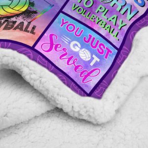 NTMANON Volleyball Blanket,Volleyball Gifts,Volleyball Gifts for Teen Girls Team,Gifts for Volleyball Lovers Blanket,Volleyball Blanket Gifts,Soft Warm Throws Blankets for Home Bedroom Sofa 50"x 60"