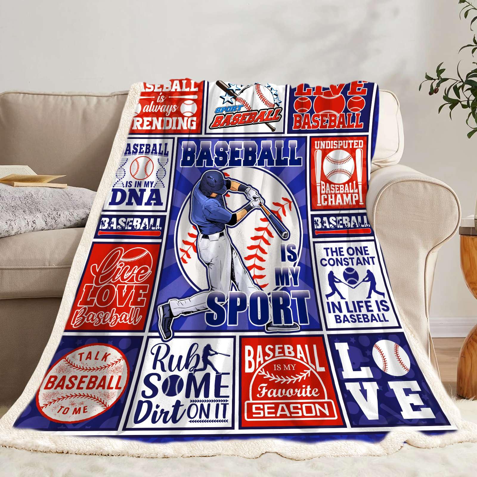 NTMANON Baseball Gifts,Baseball Blanket Gifts for Boys,Baseball Coach Gifts,Gifts for Boy Who Love Baseball,Baseball Players Blankets,Baseball Player/Lover Gift,Baseball Team/Fan Gifts Blanket 50"x60"