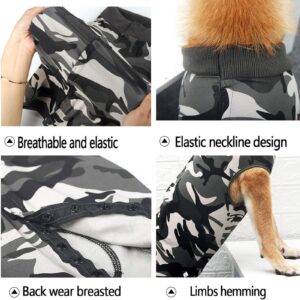 Dog Recovery Suit,Recovery Suit for Dogs After Surgery,Dog Onesie for Surgery Male and Female,Abdominal Wounds Post Surgical Recovery,Prevent Licking Surgical Wound Dog Cone Alternative,Camouflage,M