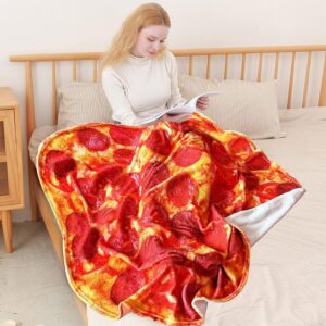 BENEDICT Pizza Blanket for Baby 36 inch Novelty Food Pizza Blanket Soft and Funny Flannel Blanket Suitable for Baby Gifts for Baby Shower Boy Girl